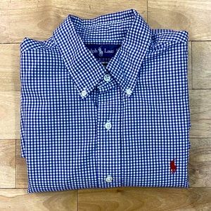 Ralph Lauren custom fit gingham dress shirt